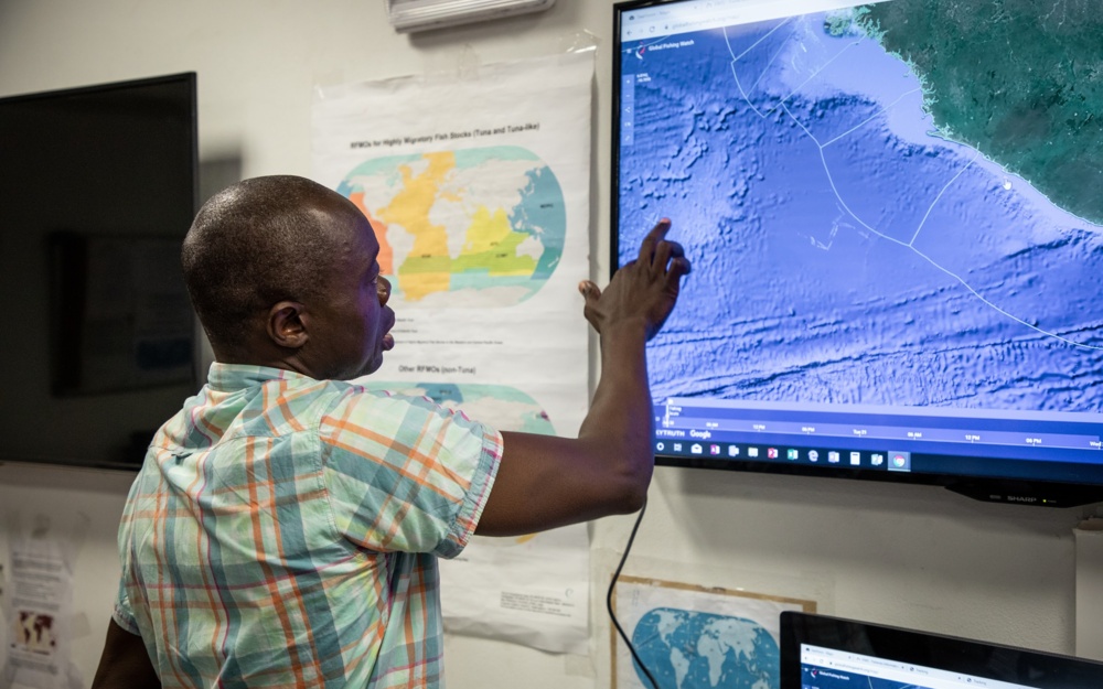 Surveillance Center at Bureau of National Fisheries Monrovia