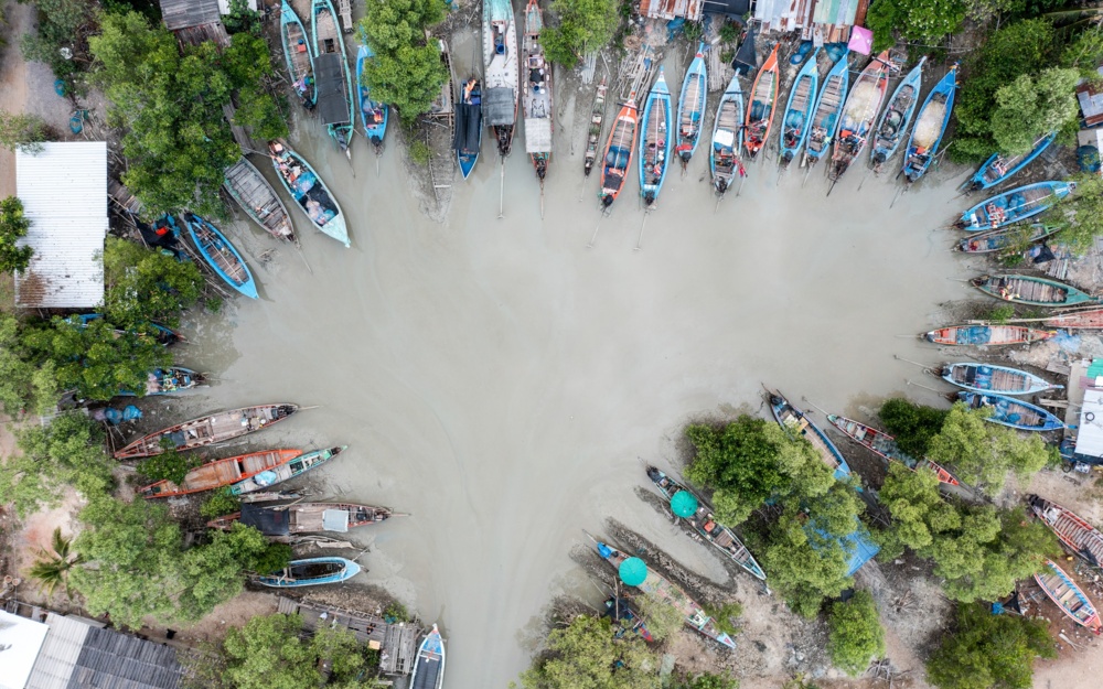 Drone Images of Artisanal Fishing Community Thailand