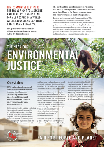 What is environmental justice?