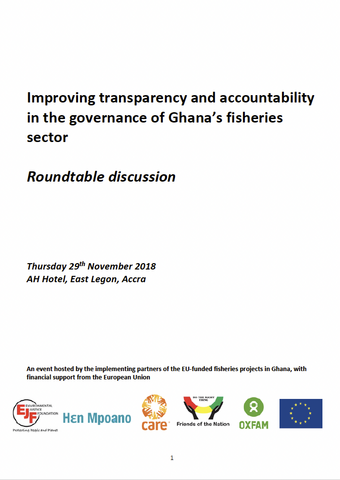 Improving transparency and accountability in the governance of Ghana’s fisheries sector - Meeting report