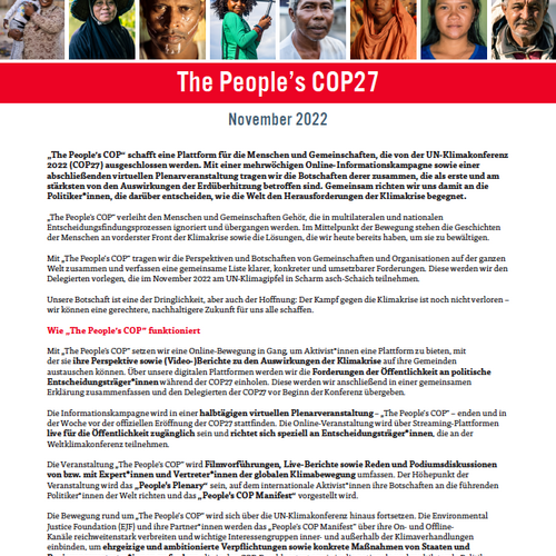 The People's COP27