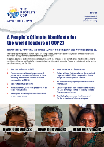 A People’s Climate Manifesto