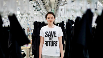 Lily Cole and Vivienne Westwood at EJF event at Selfridges