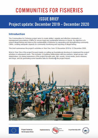 Communities for Fisheries project update - December 2019-December 2020
