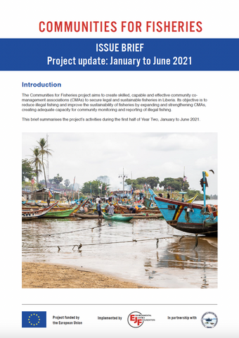Communities for Fisheries project update - January-June 2021