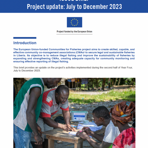 Communities for Fisheries project update - July-December 2023