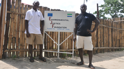 Ceremony held to open new EJF office in Bonthe, Sierra Leone