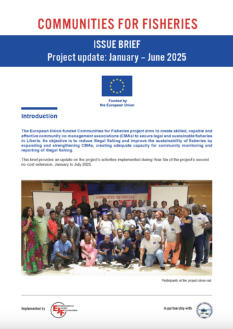 Communities for Fisheries issue brief: January to June 2025 project update
