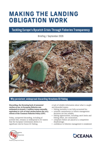Making the Landing Obligation Work: Tackling Europe’s Bycatch Crisis Through Fisheries Transparency - Summary