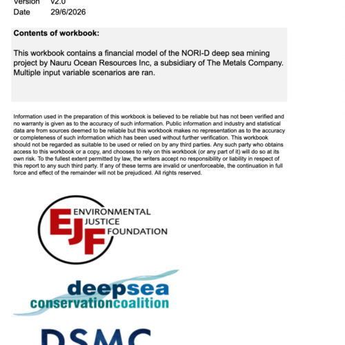Model for financial viability reassessment of deep-sea mining under realistic cost and price assumptions