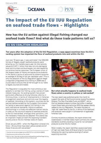 Highlights: The Impact of the IUU Regulation on Seafood Trade Flows