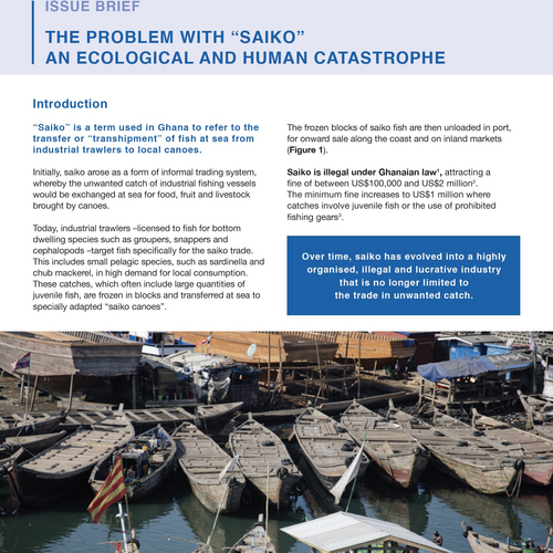 The problem with 'saiko', an ecological and human catastrophe