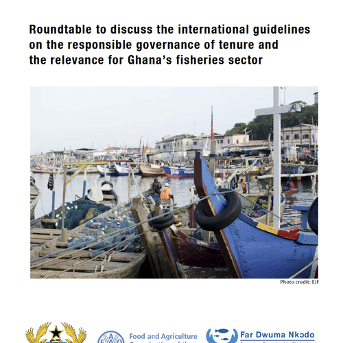 Roundtable to discuss the international guidelines on the responsible governance of tenure and the relevance for Ghana’s fisheries sector