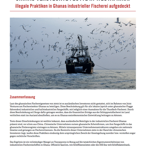 Chinas versteckte Flotte in Westafrika: Illegale Praktiken in Ghanas Fischerei