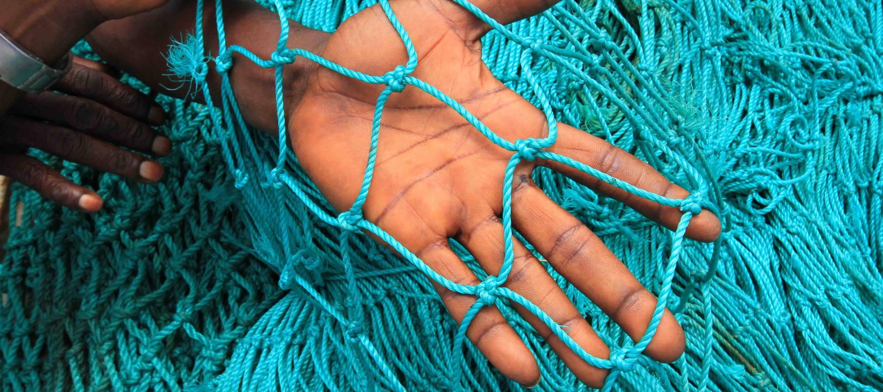 Net and hand