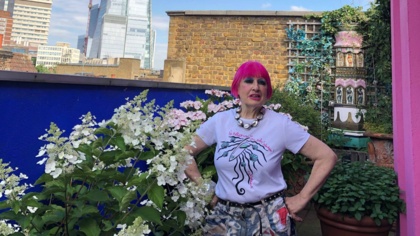 Zandra Rhodes charity t-shirt will help to ‘Save the Sea’ from plastic pollution