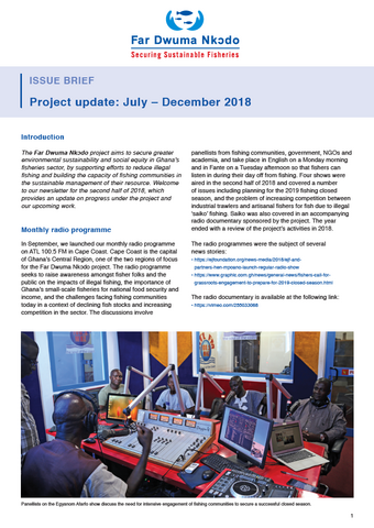 Far Dwuma Nkodo project update: July – December 2018
