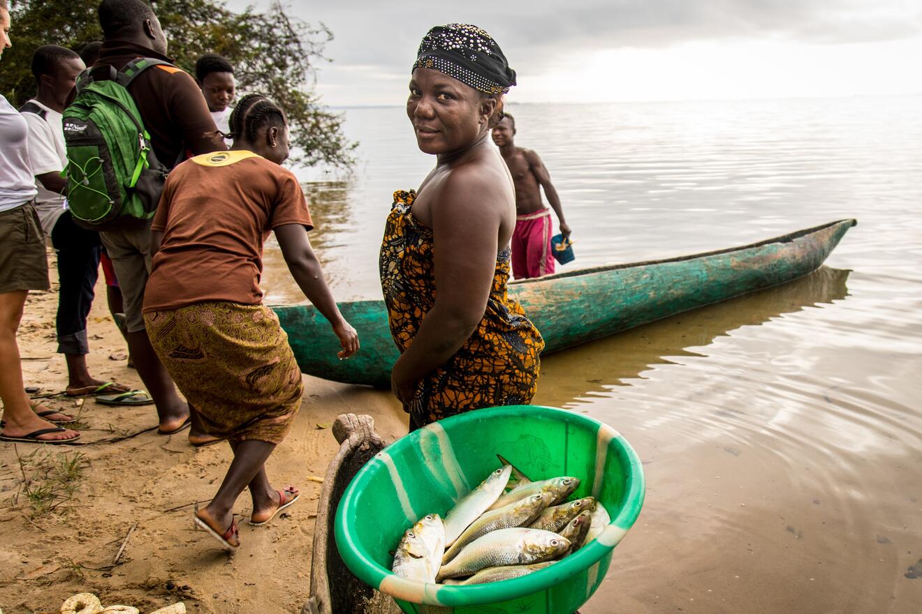Woman fisher Liberia