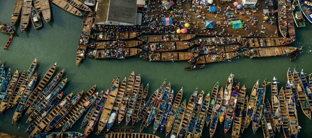 Canoes in Elmina