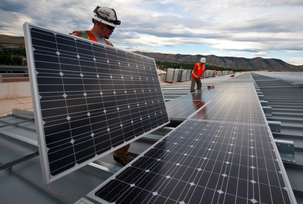 Solar panel installation