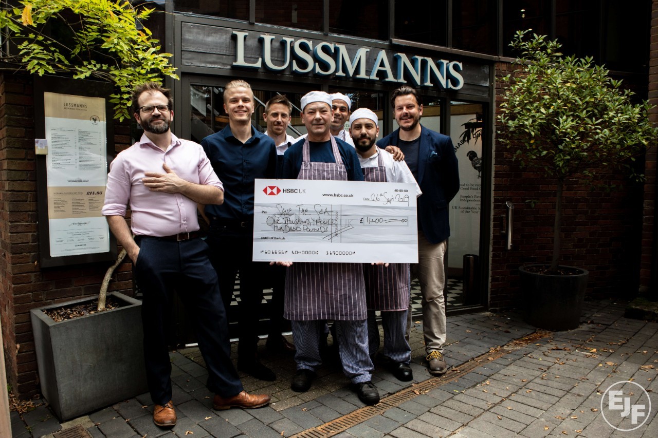 Sustainable seafood restaurant Lussmanns helps EJF to Save the Sea