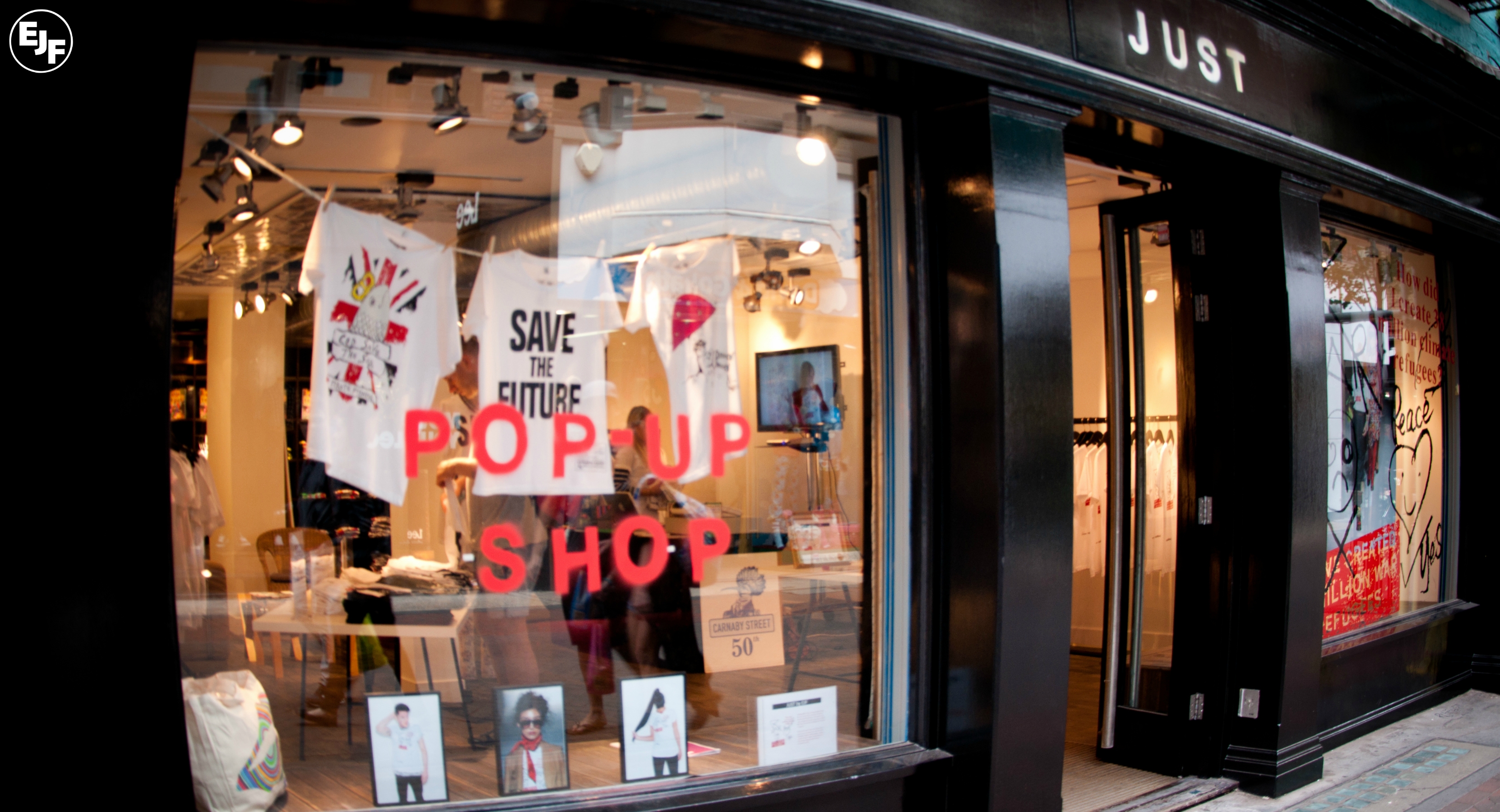 6 more weeks for EJF's pop up shop on Carnaby Street