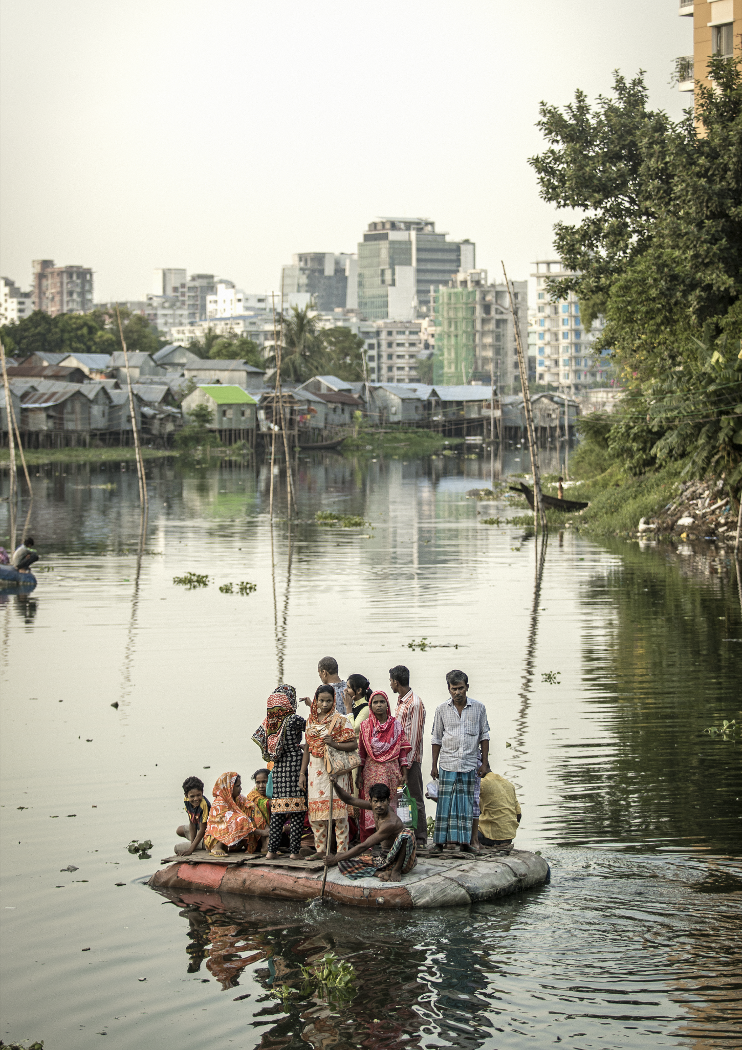 Residents Of Korail Slum Outside Dhaka Bangladesh