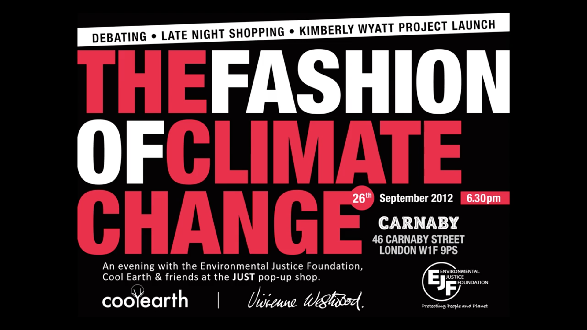 Launch of EJF’s JUST Pop Up Shop on London's Carnaby Street
