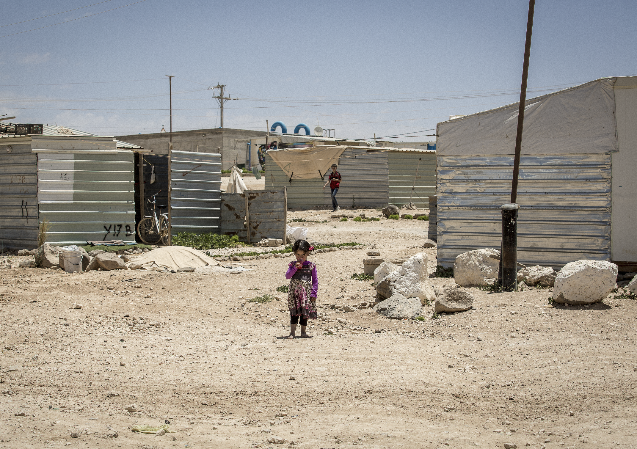 Syrian Refugees In Za’Atari Refugee Camp Jordan