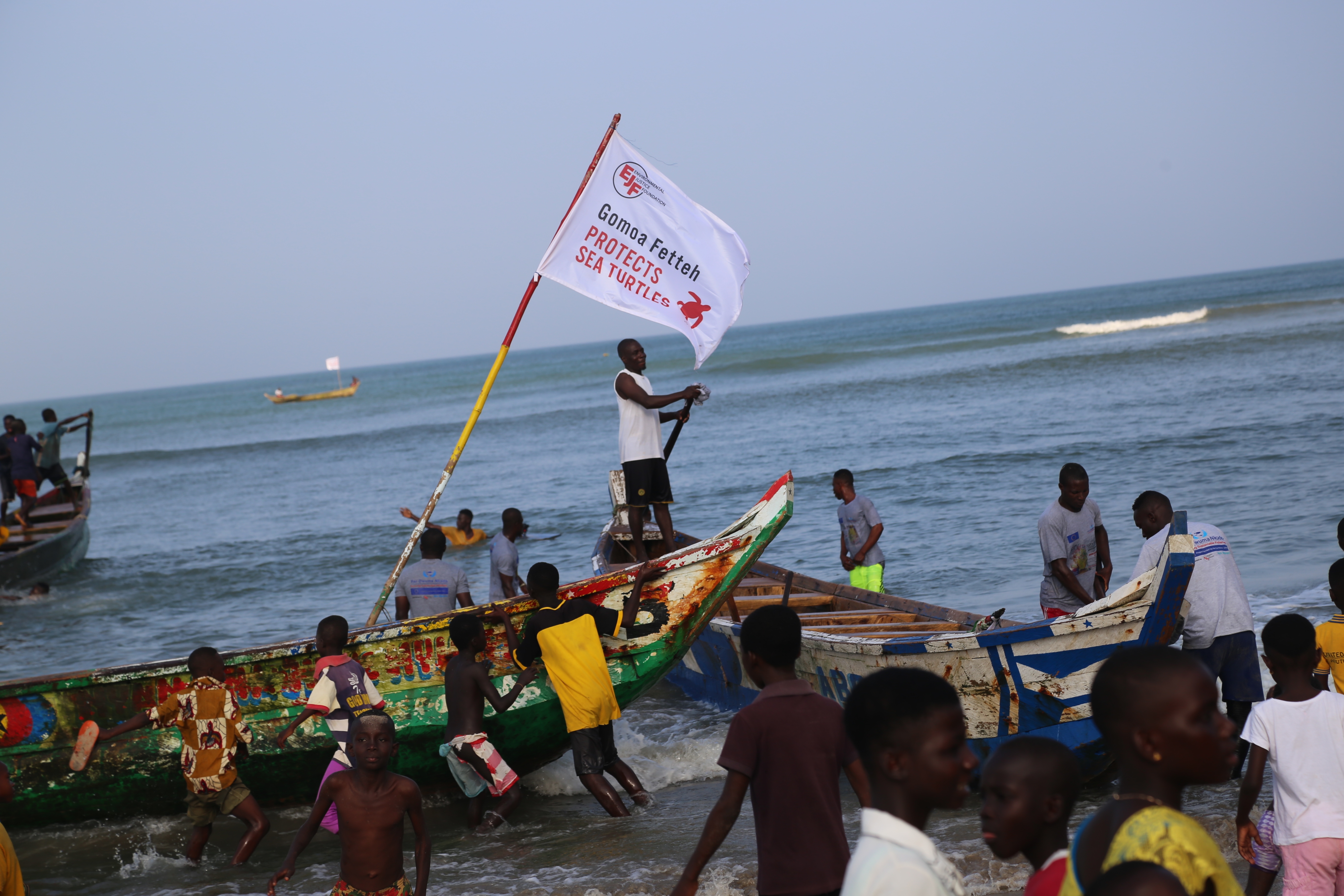 Turtle fishing boat