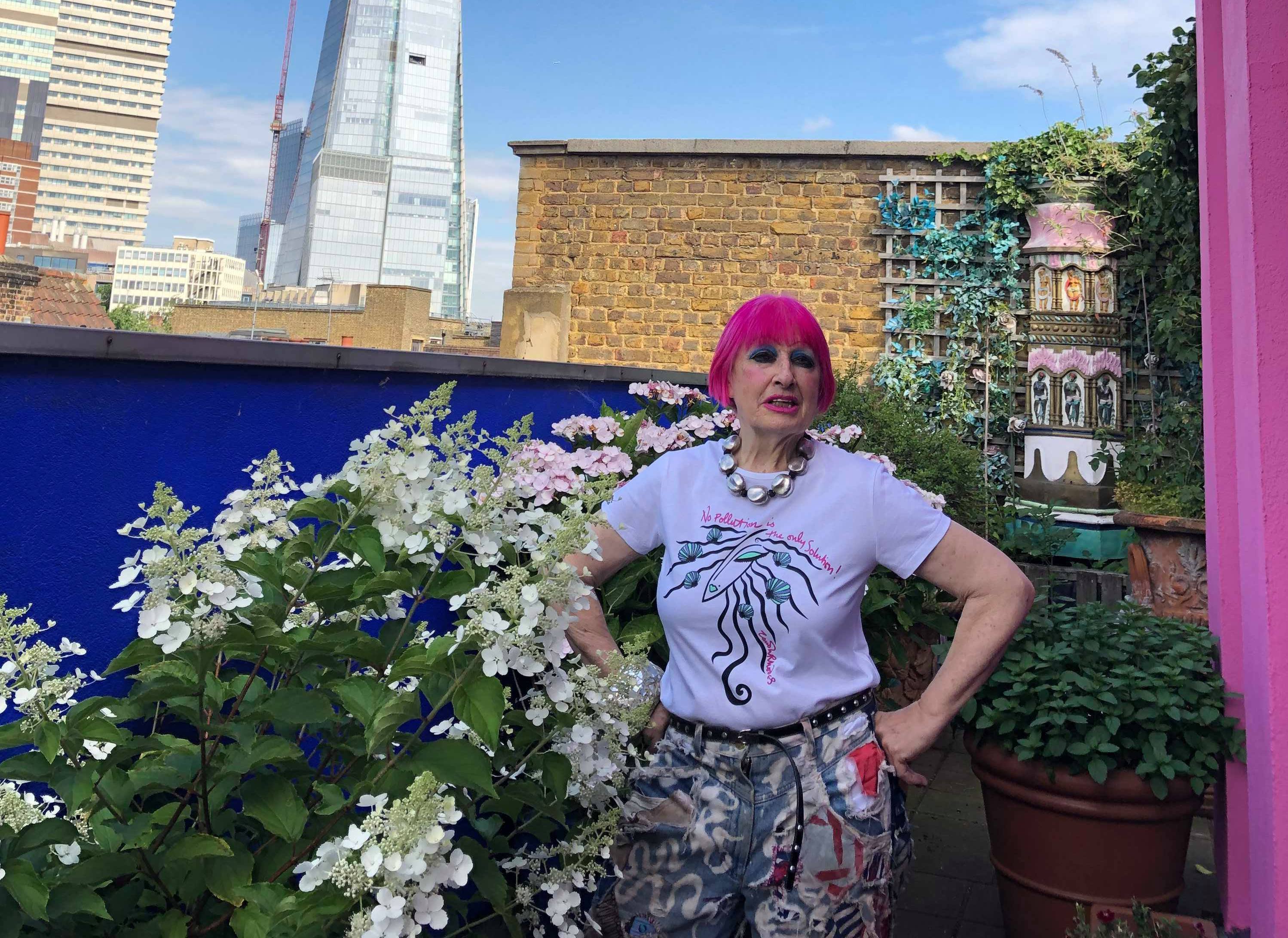 Zandra Rhodes charity t-shirt will help to ‘Save the Sea’ from plastic pollution