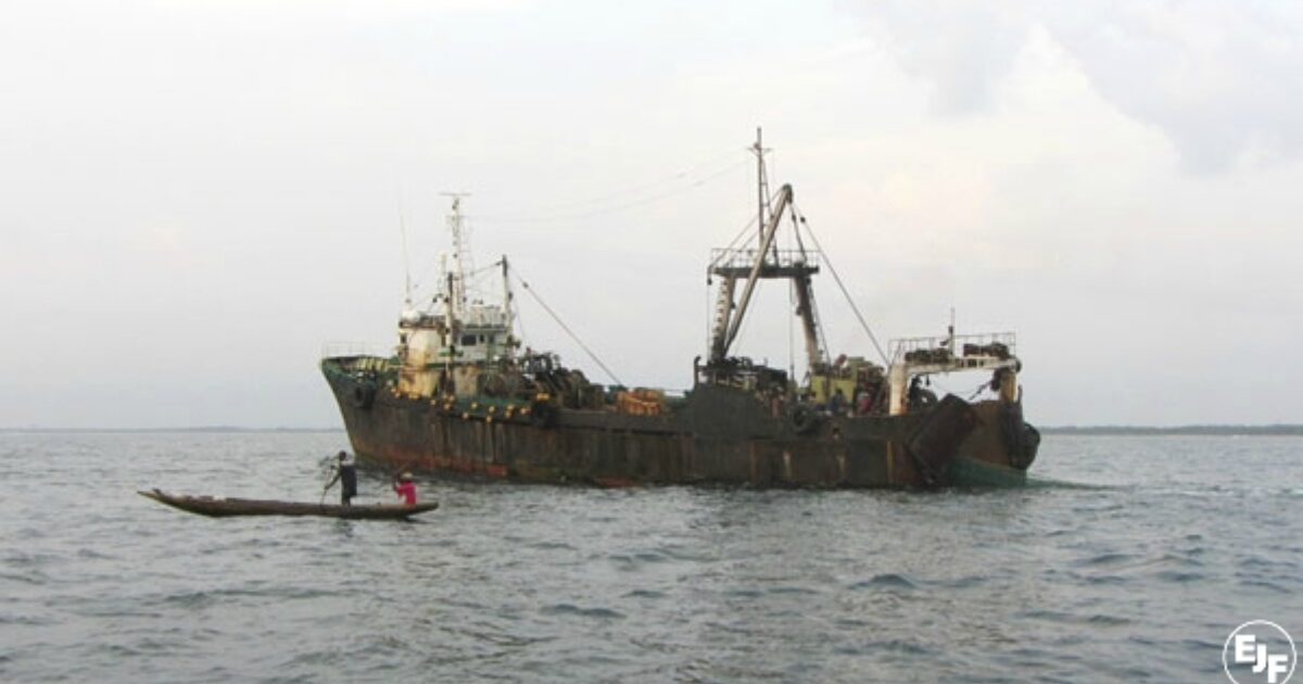 Environmental Justice Foundation Pirate Fishing Vessel Flees Sierra