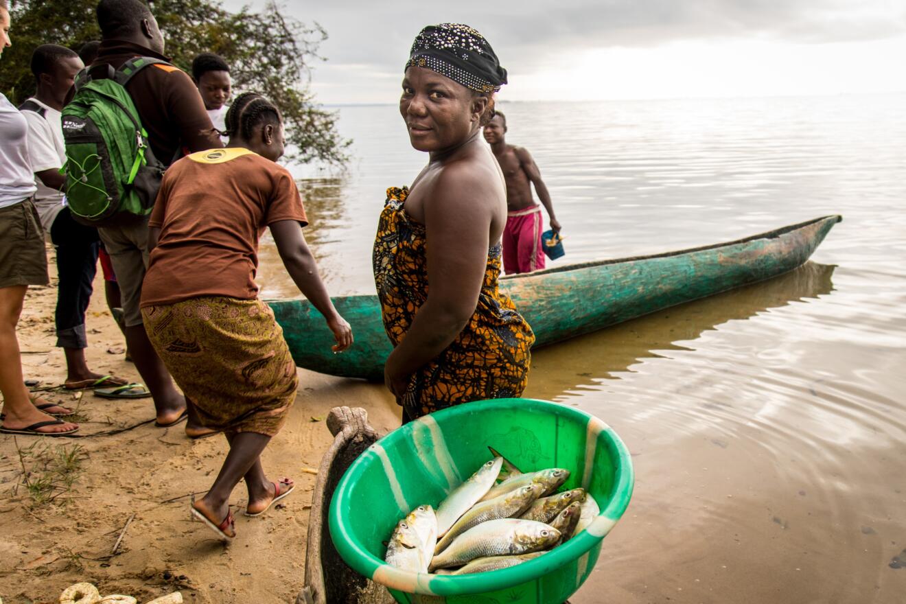 Woman fisher Liberia