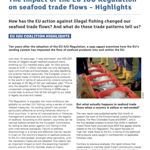 Highlights: The Impact of the IUU Regulation on Seafood Trade Flows